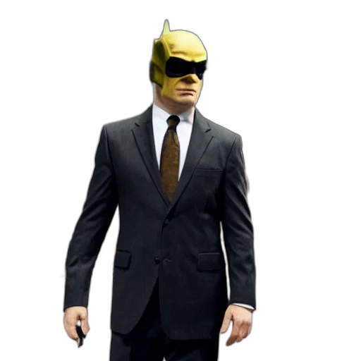 mask, robot, staff, 3d render transparent PNG cut-out