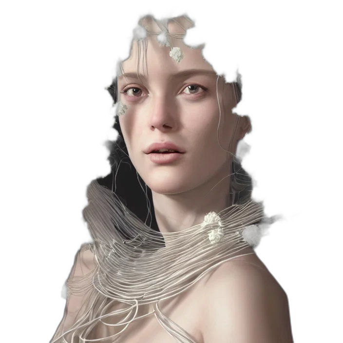 crown, face, jewelry, mask, fantasy art, concept art, photorealistic, 3d render transparent PNG cut-out