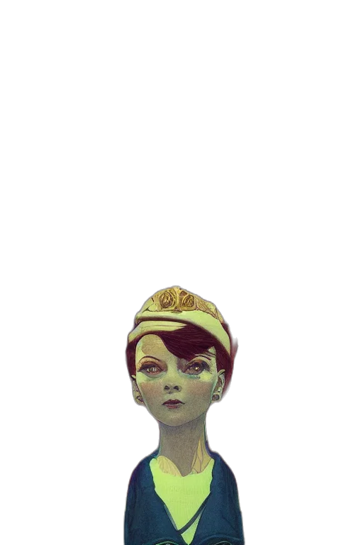 hat, crown, face, staff transparent PNG cut-out