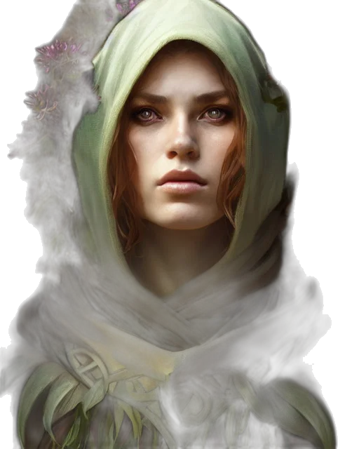 face, mask, crown, flower transparent PNG cut-out