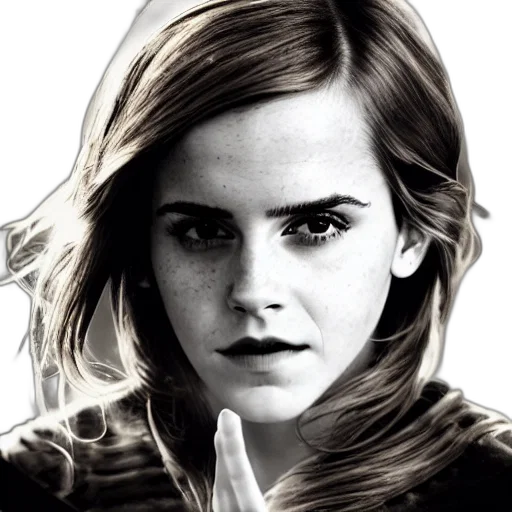 face, photorealistic, comic book art, cartoon, pencil sketch, emma, watson, full transparent PNG cut-out