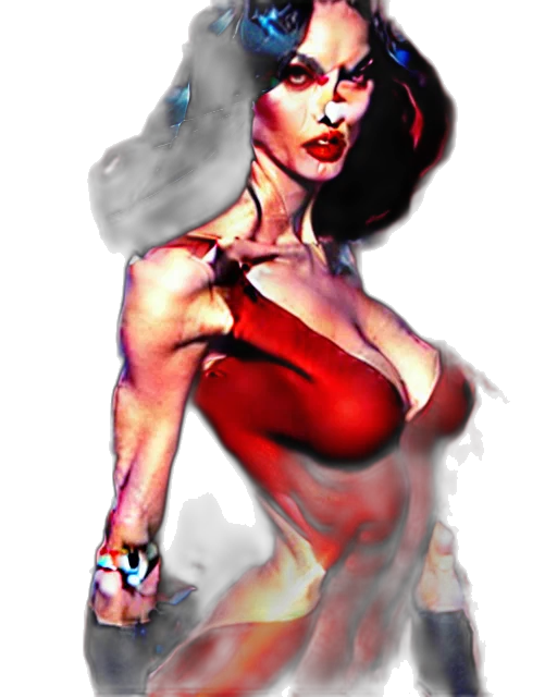 comic book art, photorealistic, fantasy art, concept art, red, artgerm, joshua, middleton transparent PNG cut-out