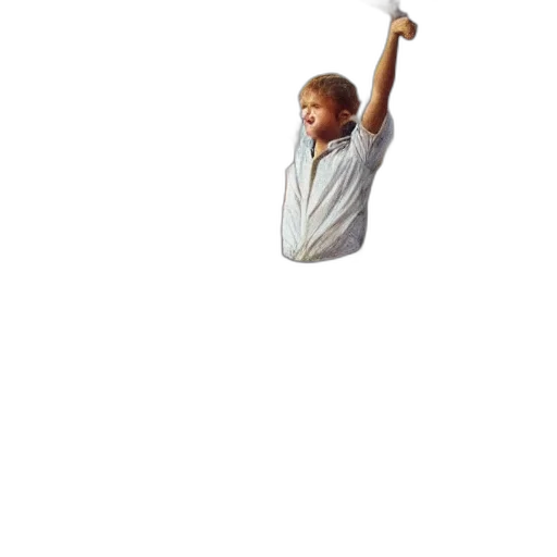 staff, unfortunate, child, sits transparent PNG cut-out