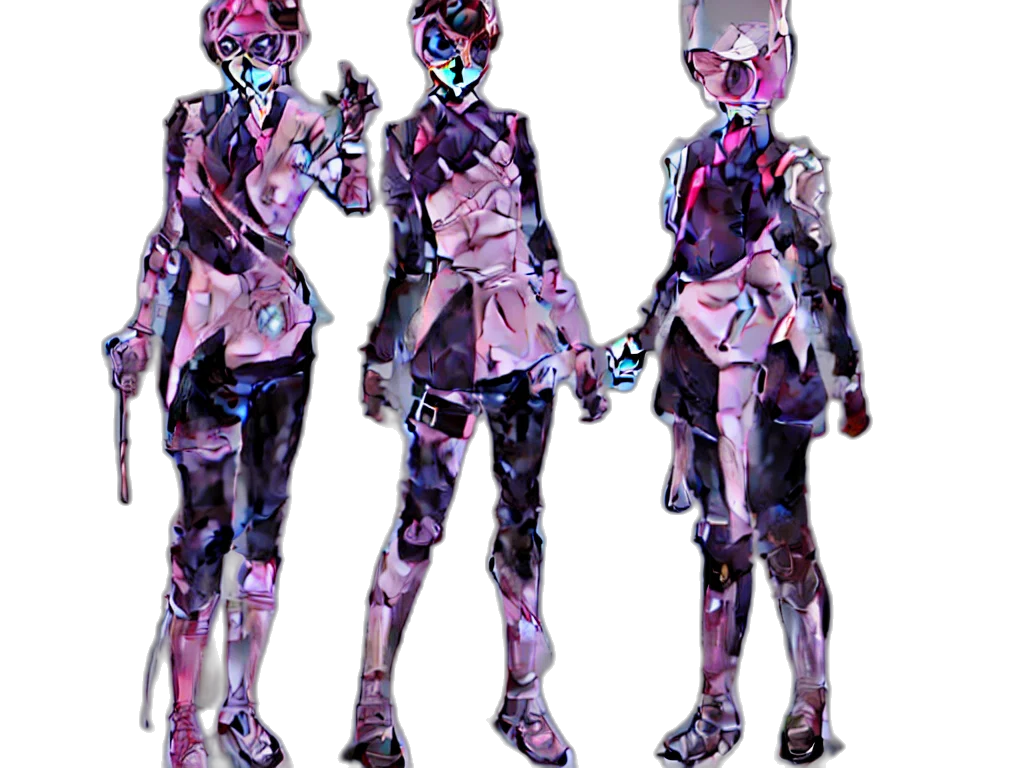 robot, mask, staff, weapon transparent PNG cut-out
