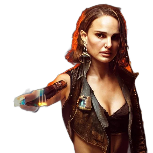 weapon, concept art, cyberpunk, comic book art transparent PNG cut-out