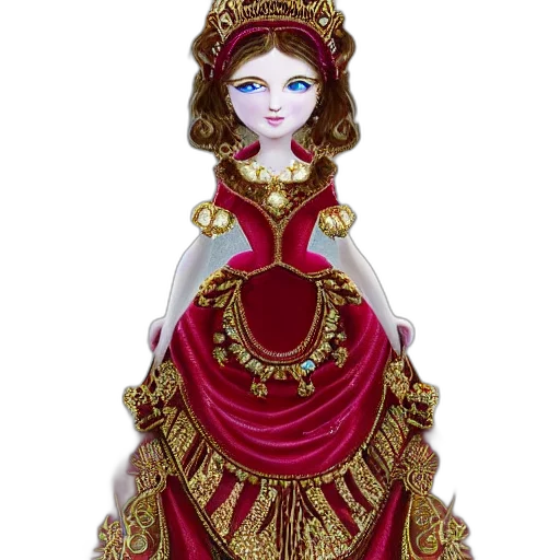 jewelry, crown, dress, concept art, fantasy art, 3d render, princess, ruby transparent PNG cut-out