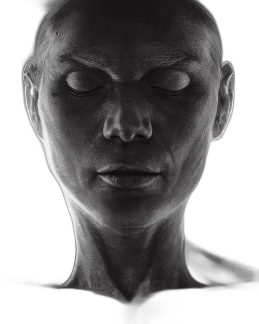 face, mask, robot, creature transparent PNG cut-out