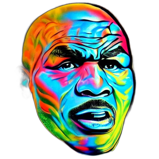 face, mask, jacket, comic book art transparent PNG cut-out