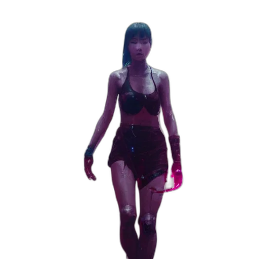 dress, concept art, cyberpunk, 3d render transparent PNG cut-out