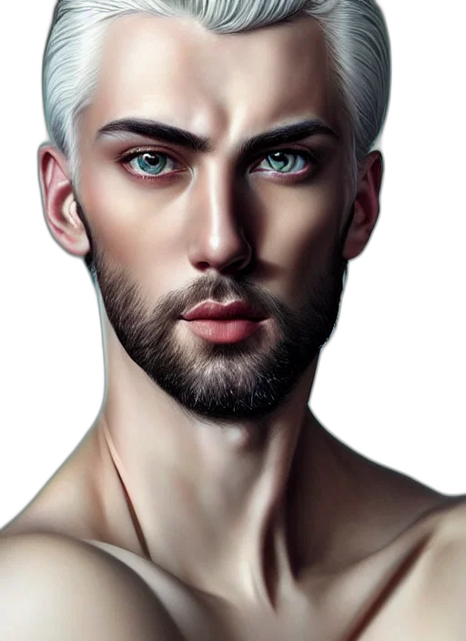 face, hair, photorealistic, fantasy art, concept art, oil painting, dark, earth tones transparent PNG cut-out