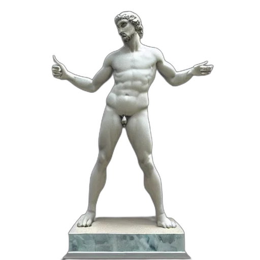 sword, creature, 3d render, concept art, photorealistic, vaporwave, render, statue transparent PNG cut-out