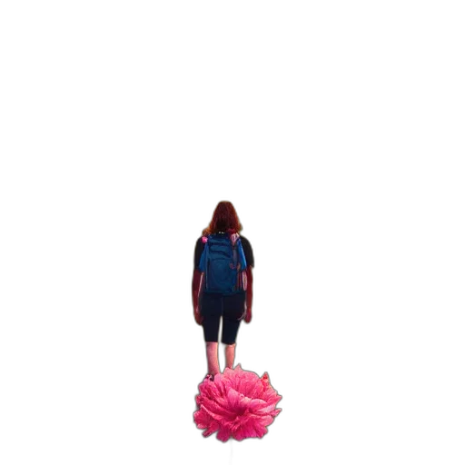 dress, jacket, umbrella, hair transparent PNG cut-out