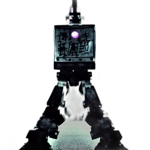 robot, staff, weapon, bottle transparent PNG cut-out
