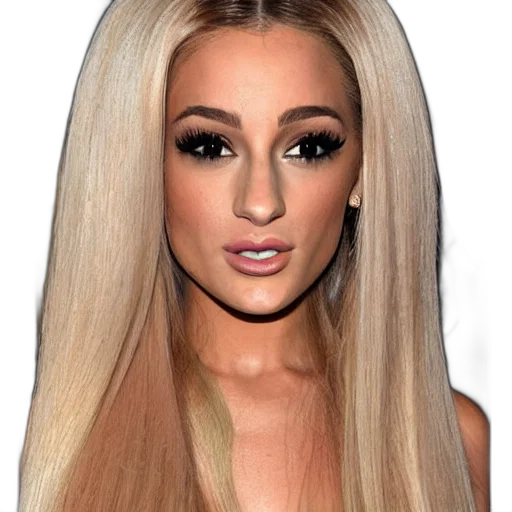 hair, face, cartoon, photorealistic, 3d render, photo, arianna, grande transparent PNG cut-out