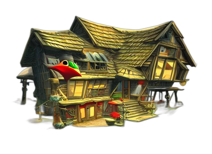 building, furniture, 3d render, concept art transparent PNG cut-out