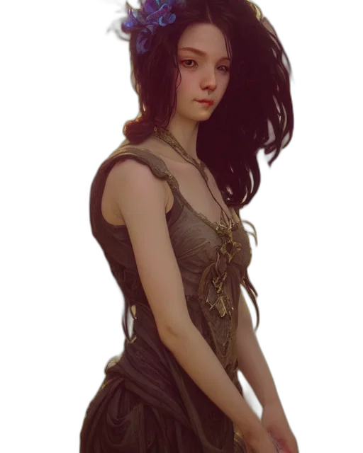 dress, dragon, face, crown transparent PNG cut-out