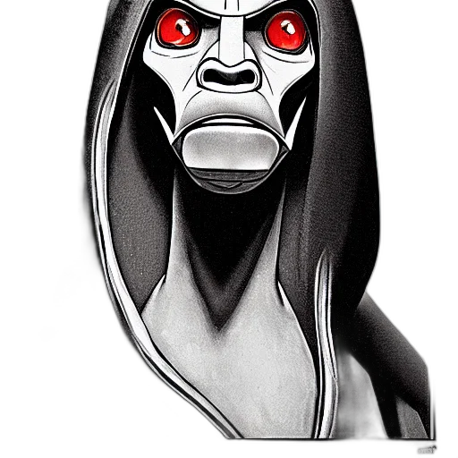 mask, face, creature, robot, comic book art, concept art, cartoon, fantasy art transparent PNG cut-out