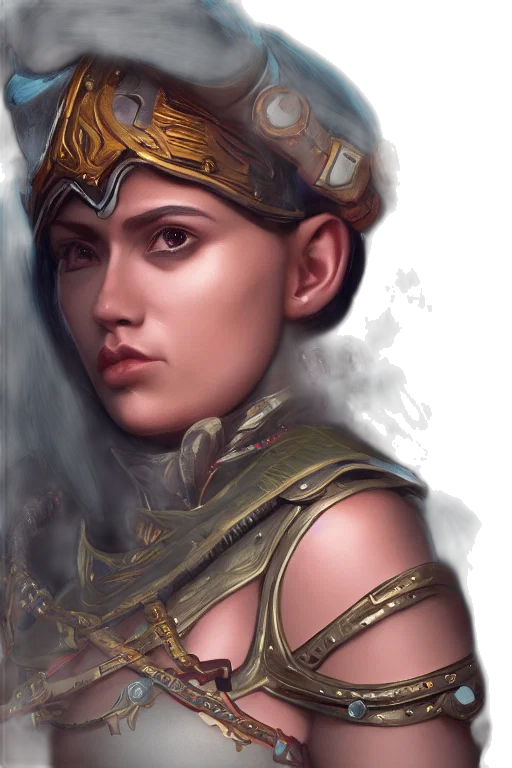 face, fantasy art, photorealistic, concept art transparent PNG cut-out