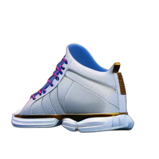 shoes, 3d render, vaporwave, pastel, most, expensive, sneaker, ever transparent PNG cut-out