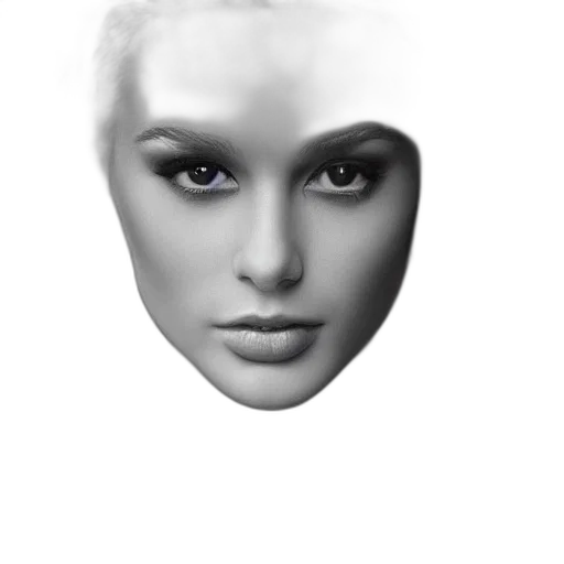 face, mask, robot, hair transparent PNG cut-out