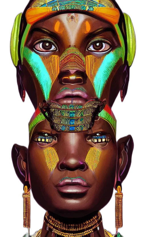 face, mask, crown, jewelry, concept art, fantasy art, 3d render, photorealistic transparent PNG cut-out