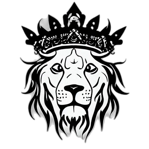 crown, staff, animal, fantasy art, concept art, cartoon, photorealistic, semi transparent PNG cut-out