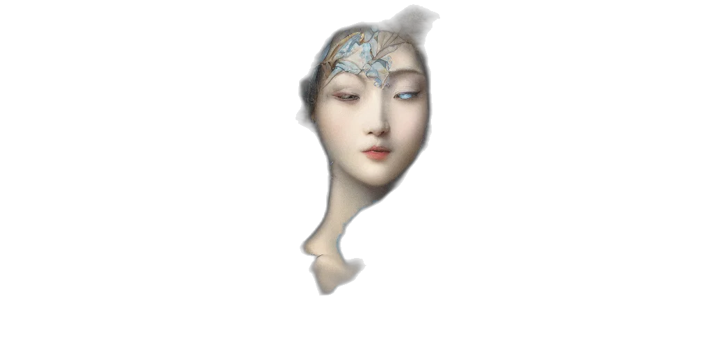 crown, mask, face, hat, photorealistic, 3d render, fantasy art, oil painting transparent PNG cut-out