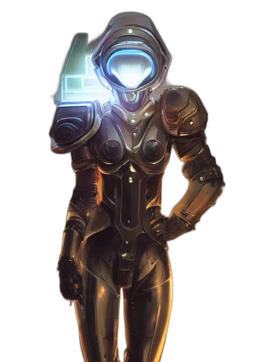 robot, mask, jacket, weapon, concept art, cyberpunk, fantasy art, 3d render transparent PNG cut-out