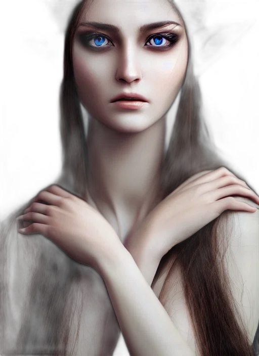 face, dress, crown, jewelry, fantasy art, photorealistic, concept art, oil painting transparent PNG cut-out