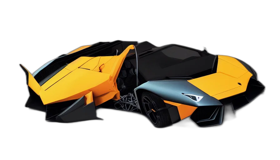 car, concept art, 3d render, lamborghini, artstation, deviantart, artfol, artslant transparent PNG cut-out