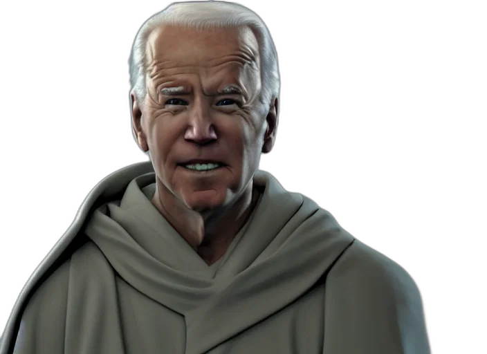 3d render, joe, biden, star transparent PNG cut-out