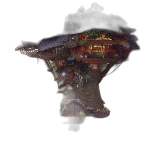 hat, umbrella, dragon, weapon transparent PNG cut-out