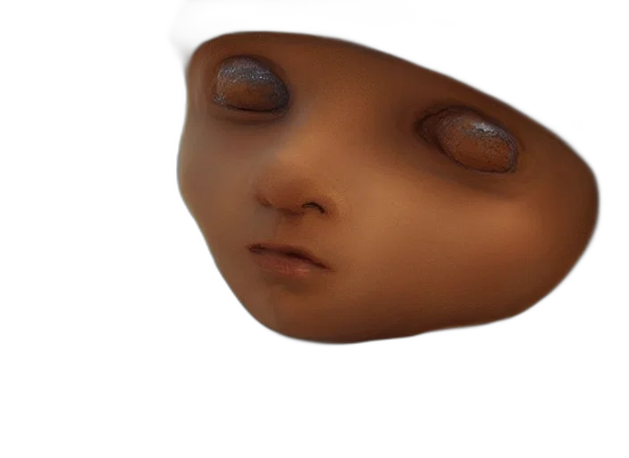 face, mask, creature, robot, 3d render, photorealistic, concept art, anime transparent PNG cut-out
