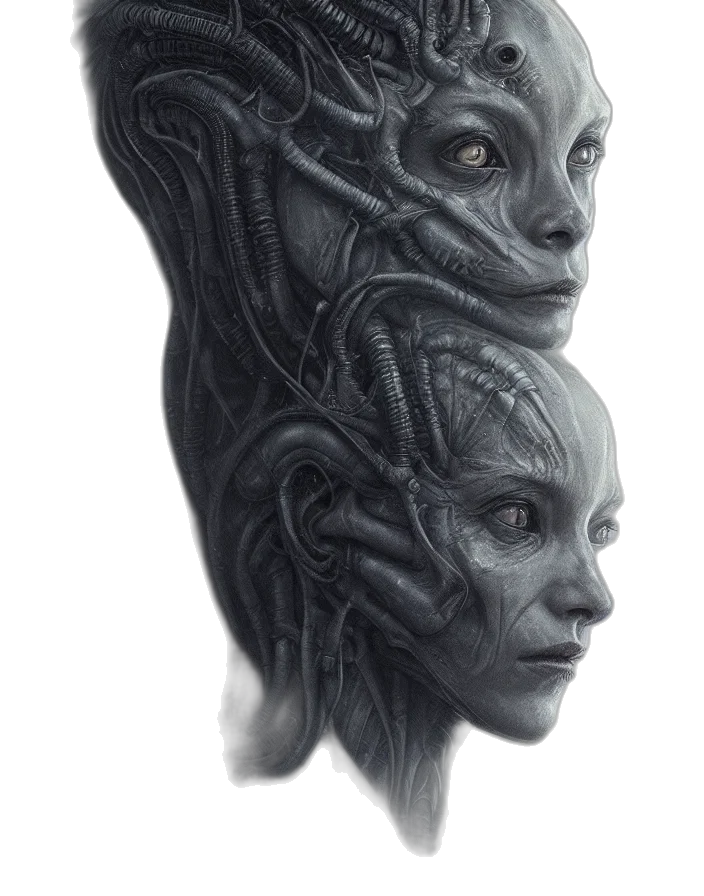 mask, face, creature, robot transparent PNG cut-out
