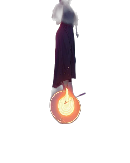 staff, dress, sword, weapon, concept art, 3d render, anime, fantasy art transparent PNG cut-out