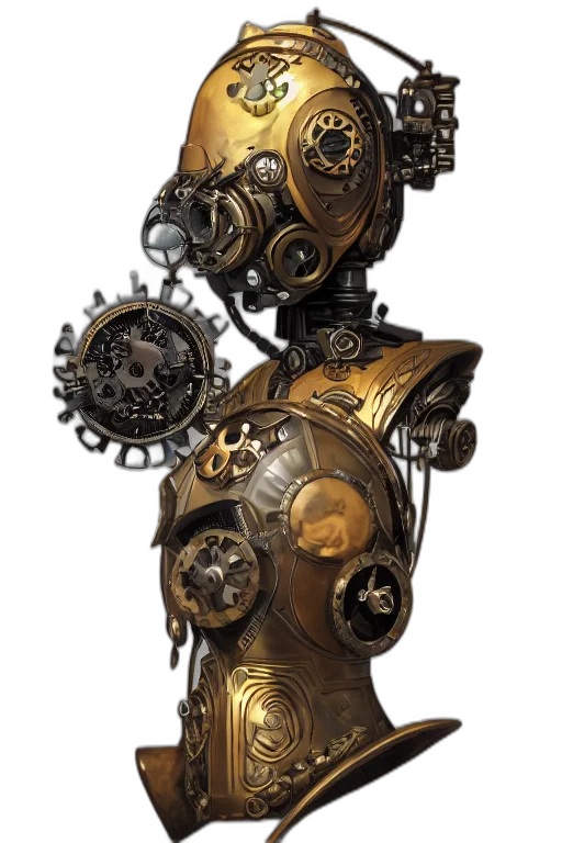 robot, mask, face, weapon transparent PNG cut-out