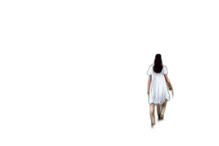 dress, robot, hair, shoes transparent PNG cut-out