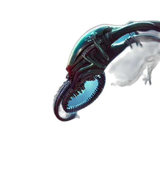 creature, dragon, animal, robot, concept art, 3d render, photorealistic, outer space transparent PNG cut-out