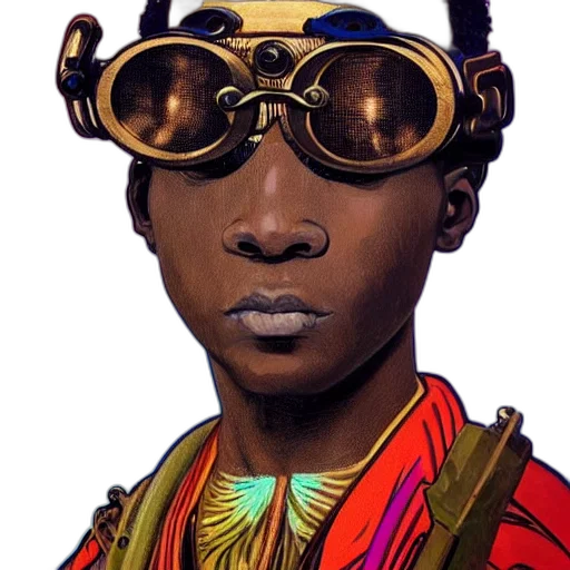 face, mask, staff, crown, concept art, comic book art, photorealistic, cartoon transparent PNG cut-out