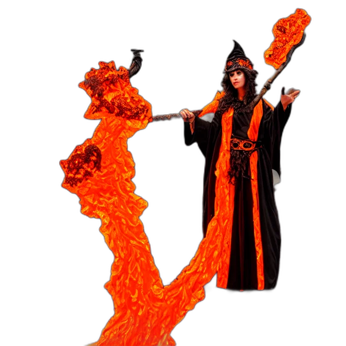 staff, dragon, concept art, 3d render transparent PNG cut-out