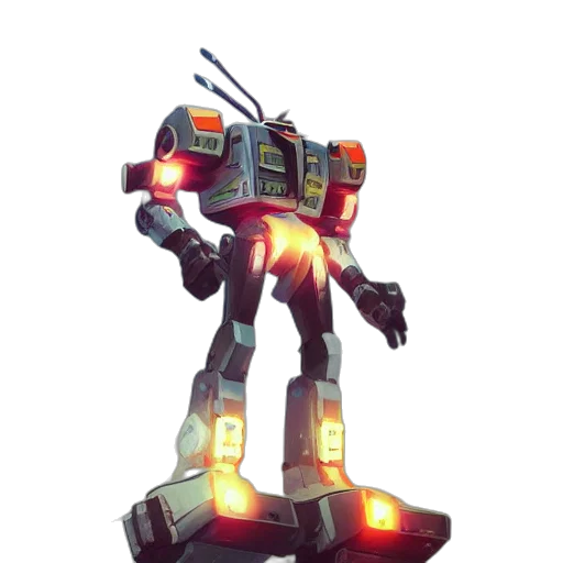robot, weapon, staff, concept art transparent PNG cut-out