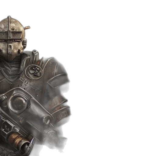 robot, weapon, concept art, fantasy art, 3d render, photorealistic, fallout, concept transparent PNG cut-out