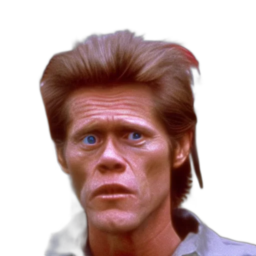 hair, face, creature, staff transparent PNG cut-out