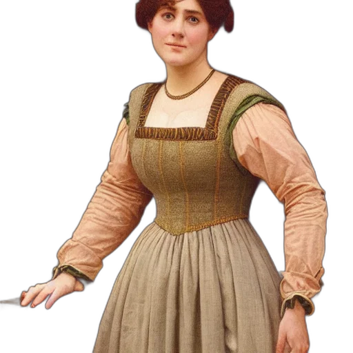 dress, staff, jewelry, hat transparent PNG cut-out