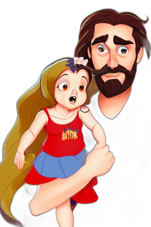 face, dress, hair, crown transparent PNG cut-out