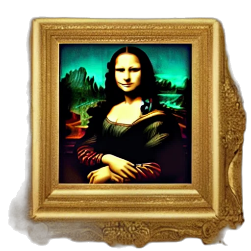 jewelry, face, oil painting, photorealistic, pixel art, fantasy art, forest, mona transparent PNG cut-out