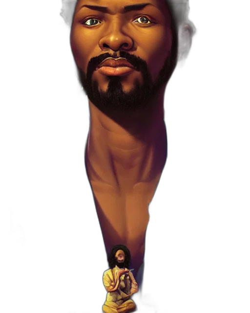 face, staff, crown, concept art transparent PNG cut-out