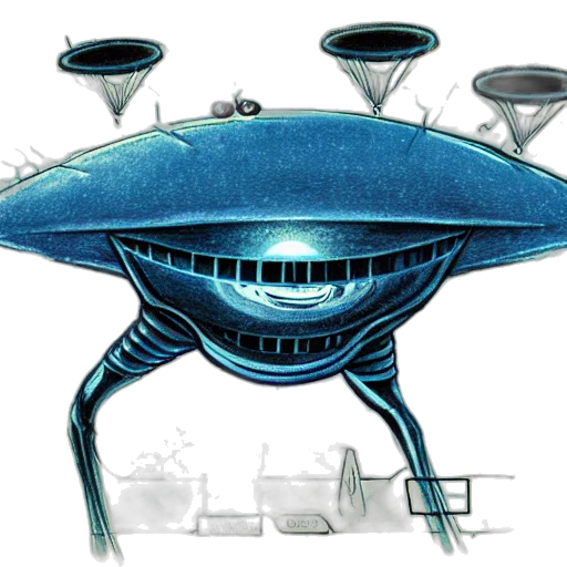 robot, concept art, outer space, diagram transparent PNG cut-out