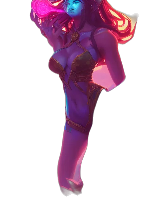 staff, dress, concept art, 3d render transparent PNG cut-out