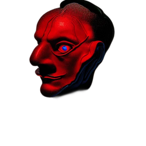 mask, face, creature, staff transparent PNG cut-out
